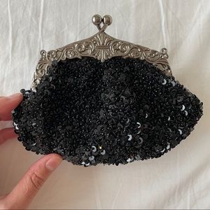 Small Beaded Sequin Evening Bag
